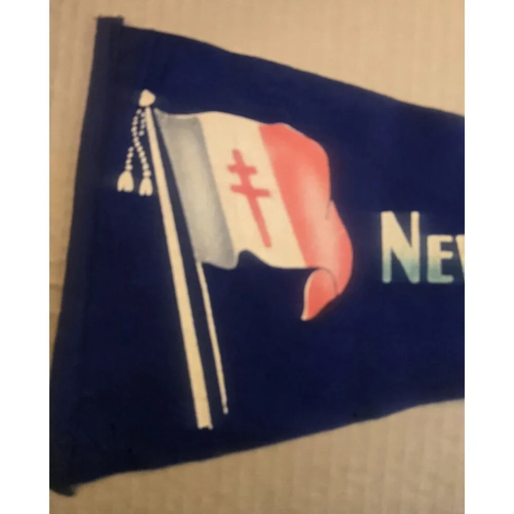 New Caledonia Felt Pennant World War 2 Era Pacific Island 15